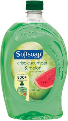 Softsoap Liquid Hand Soap, Crisp Cucumber & Melon, 56 Oz. Refill