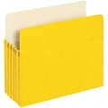 Pendaflex 10% Recycled Reinforced File Pocket, 5 1/4 Expansion, Letter Size, Yellow (2366396)