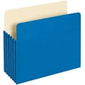 Pendaflex 10% Recycled Reinforced File Pocket, 5 1/4 Expansion, Letter Size, Blue (2371146)