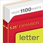 Pendaflex 10% Recycled Reinforced File Pocket, 5 1/4 Expansion, Letter Size, Red (2548672)