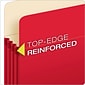 Pendaflex 10% Recycled Reinforced File Pocket, 5 1/4" Expansion, Letter Size, Red (2548672)
