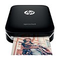 HP Sprocket X7N08A Portable Color Photo Printer, Black