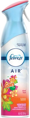 Febreze Odor-Fighting Air Freshener Aerosol, Gain Island Fresh Scent, 8.8 oz. (96253)