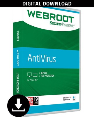 Webroot Antivirus for Windows/Mac (1-3 Users) [Download]