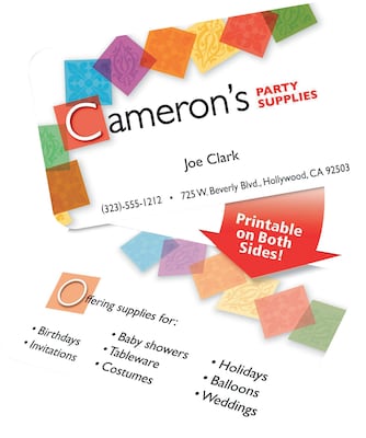 Avery Two-Side Rounded Corners Printable Clean Edge™ Business Cards, Inkjet, Matte White, 2 x 3 1/2
