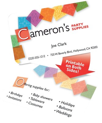 Avery Two-Side Rounded Corners Printable Clean Edge™ Business Cards, Inkjet, Matte White, 2" x 3 1/2", 160/Pk