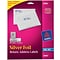 Avery Inkjet Foil Mailing Labels, Silver, 3/4 x 2-1/4, 30 Labels/Sheet, 10 Sheets/Pack, 300 Labels