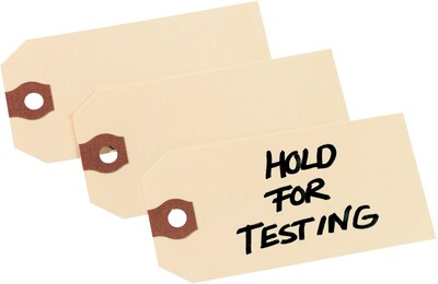 Avery Unstrung Shipping Tags, 3-3/4 x 1-7/8, Manila, 1,000 Tags/Box (12303)