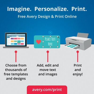 Avery Printable Door Hangers with Tear-Away Cards, 4.25 x 11