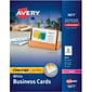 Avery® Clean Edge® Printable Color/Laser Business Cards, 2x 3.5, White, 400/Box (05877)