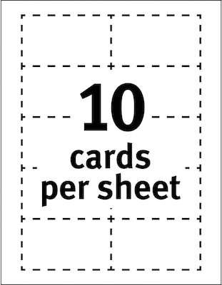 Blanks/USA Business Cards, 3.5 x 2, Bristol White, 1000/Pack (BCT10B6)