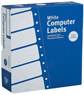Avery Mailing Laser/Inkjet Address Label, 3 1/2 x 15/16, White, 15,000/Box (04031)