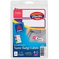 Avery® Mini Flexible Print-or-Write Name Tag Labels, Assorted Neon Colors, 1 x 3 3/4, 100/Pk