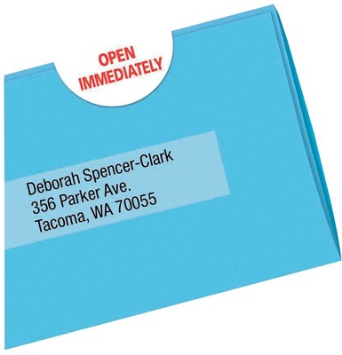 Avery Print-or-Write Laser/Inkjet Mailing Seals, 1" Diameter, White, 600 Labels Per Pack (13928/5247)