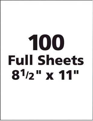 Avery TrueBlock Laser Shipping Labels, 8-1/2" x 11", White, 1 Label/Sheet, 100 Sheets/Box (5165)