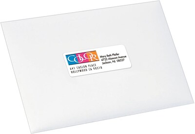 Avery Sure Feed Inkjet Address Labels, 1" x 2-5/8", White, 600 Labels/Pack (8250)