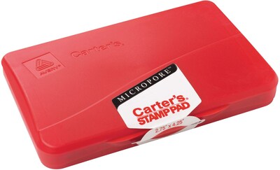 Avery Micropore Stamp Pad, Size 1, Red, 2 3/4 x 4 1/4