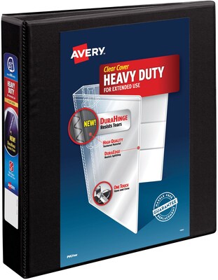 Avery 1 3-Ring Legal Binders, Black (06400)