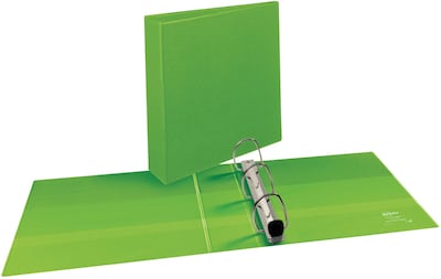 2 Avery® Heavy-Duty View Binder with One Touch™ EZD® Rings, Chartreuse