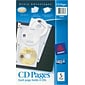 Avery Two-Sided CD/DVD Organizer Sheets for 3-Ring Binder, Clear, 5/Pack (75263)