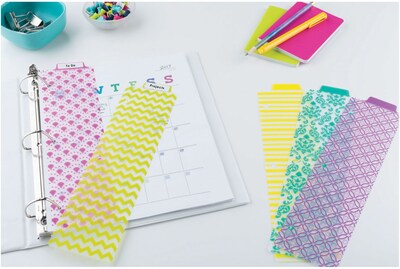 Avery Snap-In File Folder Divider, Assorted Colors, 5 Dividers per Set (24909)