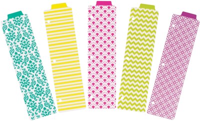 Avery Snap-In File Folder Divider, Assorted Colors, 5 Dividers per Set (24909)