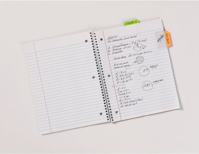 Avery Ultra Tabs, Neon, 2" x 1-1/2", Pack of 48 Repositionable, Two-Sided Writable Tabs (74756)