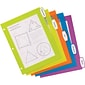 Avery Big Tab Ultralast Plastic Dividers with White Tab Labels, 5 Tabs, Multicolor (24900)