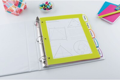 Avery Big Tab Ultralast Plastic Dividers with White Tab Labels, 5 Tabs, Multicolor (24900)