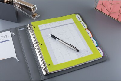 Avery Big Tab Ultralast Plastic Dividers with White Tab Labels, 5 Tabs, Multicolor (24900)