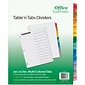 Office Essentials Table 'n Tabs Paper Dividers, Jan-Dec Tabs, Multicolor (11679)