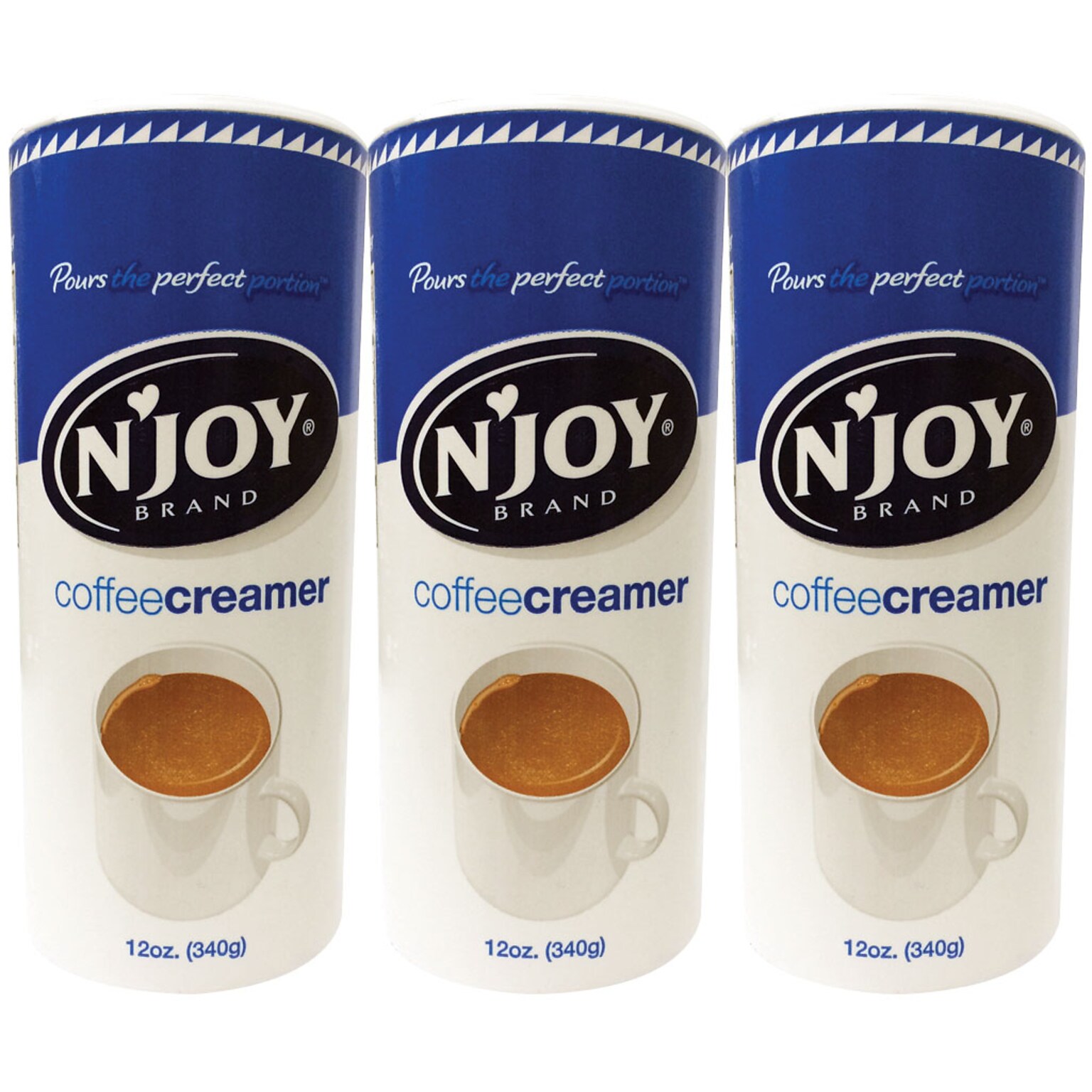 NJoy Powdered Creamer, 12 oz., 3/Pack (94255)