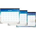 2017-2018 Blue Sky, Academic Desk Pad Calendar, Endless Summer, 22 x 17 (102106)