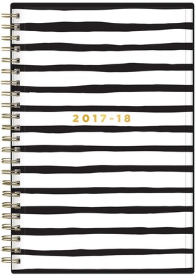 2017-2018 Blue Sky, Academic Ashley G Weekly/Monthly Planner, Black Stripe, 5 x 8