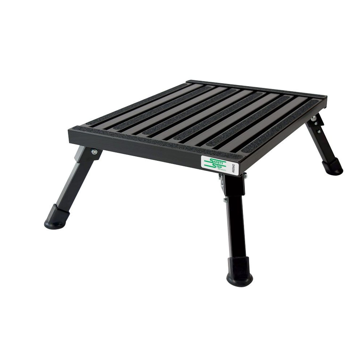 Safety Step Large Folding Aluminum Step, 100lb. (F-08C-BLK)
