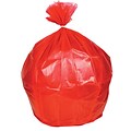 Heritage 60 Gallon Trash Bags, 47x63, Low Density, 1.25 Mil, Red, 100 CT (H9463PR)