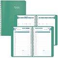 2017-2018 Brownline® Academic Appointment Daily Planner, Emerald, 8 x 5