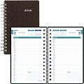 2017-2018 Brownline® Duraflex Academic Appointment Book Planner, Black, 8 x 5