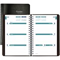 2017-2018 Brownline® Academic Weekly Planner, Black, 8 x 5