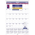 2017-2018 AT-A-GLANCE® Academic Monthly Wall Calendar, 12 Months, 15-1/2 x 22-3/4 (AY3-28-18)
