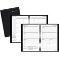 2017-2018 Staples® Academic Weekly/Monthly  14 Months Planner,  Black, 5-1/2 x 8-1/2