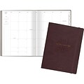 2017-2018 AT-A-GLANCE® Academic Collection Bookbound Monthly Planner, 13 Months, Brown, 8-1/2 x 11
