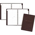 2017-2018 AT-A-GLANCE® 5 3/4 x 8 1/2 Collection Academic Weekly/Monthly Planner, 13 Months, Brown (YP105A-0418)