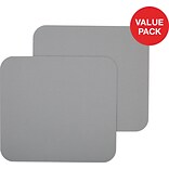 Quill Brand® Mouse Pads, Gray, 2/Pack (50680-CP)