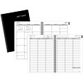2017-2018 Staples® Academic Weekly/Monthly Large 14 Months Appointment Book/Planner, Black, 8 x 11