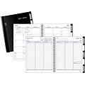 2017-2018 Academic Weekly/Monthly Medium 14 Months Planner with Notes, Black, 6-7/8 x 8-3/4