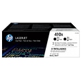 HP 410X Black High Yield Toner Cartridge, 2/Pack   (CF410XD)