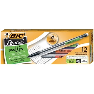 BIC Xtra-Life Mechanical Pencil, 0.7mm, No. 2 Medium Lead, Dozen (90085/MP11)