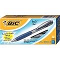 BIC BU3 Retractable Gel-Ink Pens, Medium Point (0.7mm), Blue, Dozen (RBU311BLU)