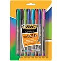 BIC Cristal Ballpoint Stick Pens, Bold Point, Assorted Ink, 24/Pack (MSBAPP241-AST)